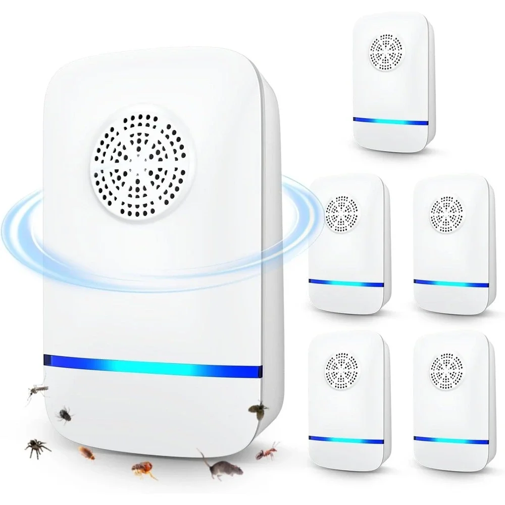 6 pcs Ultrasonic Pest Repeller Electronic Repellent Insects Mice Rat